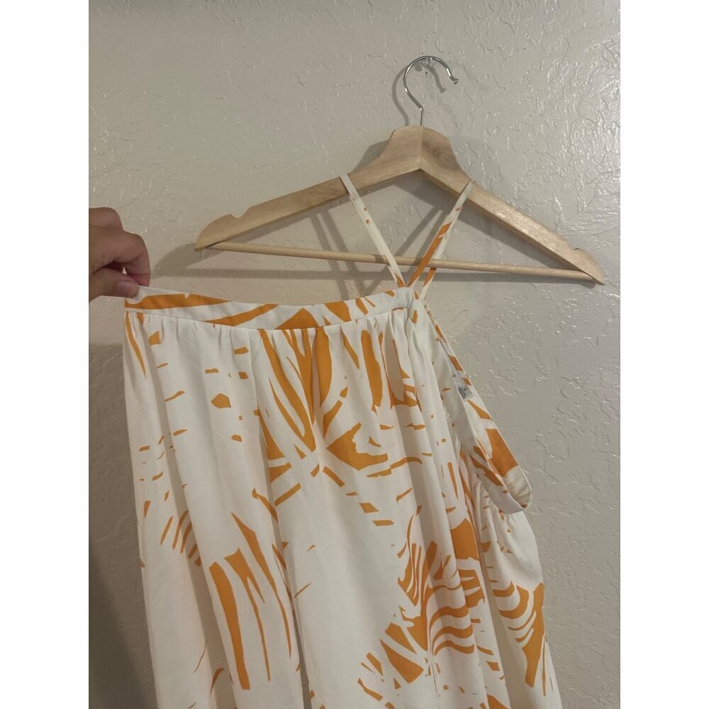 Bishop & Young Y White & Yellow Off The Shoulder Riviera Beachy Blouse - Picture 9 of 11